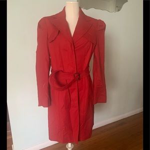 Cherry red Raincoat